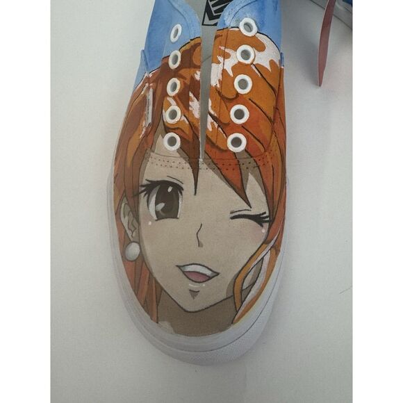 NIB VANS X One Piece Luffy & Nami Anime Authentic‎ Custom Shoes Men's Size 10.5 - Picture 9 of 9